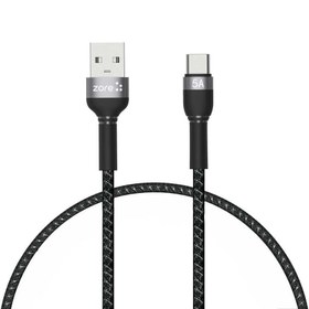 Resim Zore Shira Serisi Type-C Usb Kablo 30 Cm-Siyah 