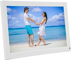 Resim 15,6 İnç WiFi Dijital Resim Çerçevesi, 1080x1920 HD Dokunmatik Ekran Fotoğraf Çerçevesi Elektronik, Otomatik Döndürme, Uygulaması Ile Her Yerden Anında Fotoğraf (AB 