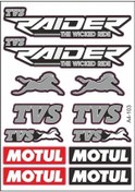 Resim Gogo A4 Sticker Set Beyaz 103 - Tvs Raider 