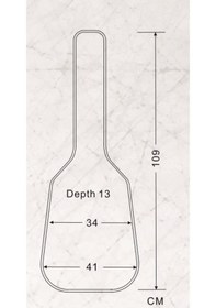 Resim Valencıa Dgb1680 Akustik Dreadnought Gitar Kılıfı. Scale 4/4. 