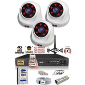 Resim Ids - 3 Kameralı 1080P Fullhd 5Mp Sony Lensli Kamera Seti - 2026 