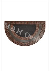 Resim Dekoratif Yarım Ay Versace Model Kapı Önü Paspası Yıkanabilir Toz 