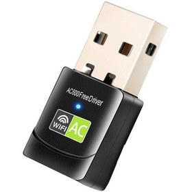 Resim Schulzz Mini Wi-Fi USB Adaptör Kablosuz Alıcı Adaptörü 600Mbps 5Gh 