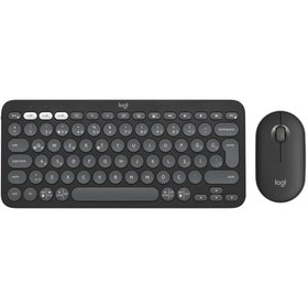 Resim logitech PEBBLE 2 MULTI-DEVICE BLUETOOTH KLAVYE MOUSE SET-GRAFIT 