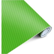 Resim Yeşil-10x127cm-3d Renkli Karbon Fiber Etiket Rulo Streç Film Araba Motosiklet Evrensel Dıy Styling Vinil Çıkartması 30c 