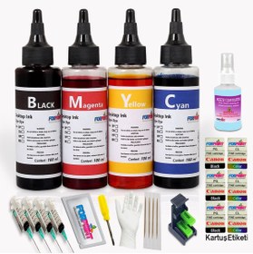 Resim FORPRİNT Canon Pıxma IP2700, IP2702 Yazıcı Uyumlu Forprint Dolum Seti 4X200ml 