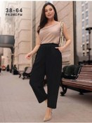 Resim Fashion Fit Yazlık Büyük Beden Mantar Pantolonlar 326803986 Siyah 