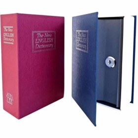 Resim OMRSTORE Kitap Görünümlü Gizli Kasa Büyük Boy Anahtarlı Kilitli Para Kasası 