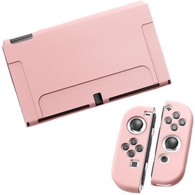 Resim Nintendo Switch Oled Buzlu Bölünmüş Koruyucu Kılıf Tpu 