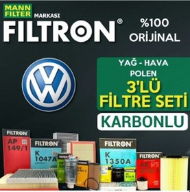 Resim Vw Tiguan 1.4 Tsı Mann Filtron Filtre Bakım Seti 2010-2014 Cax 