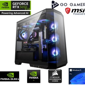 Resim Go Gamer GA1256DP AMD Ryzen 7 9800X3D / 64GB DDR5 5200MHz / 2TB NVMe m.2 SSD / RTX5050 8GB / 240mm Sıvı Soğutma / MSI 27" 180Hz. / AMD Gaming Paket 