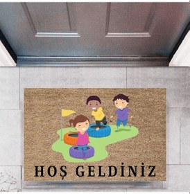 Resim Kapı Önü Paspası Dekoratif Dijital Baskı ÇocuklarP-2720 