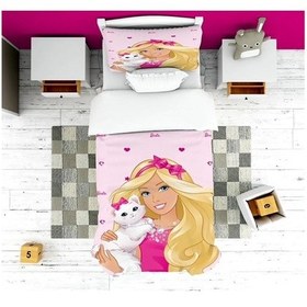 Resim Evsehomes Barbie Yatak Örtüsü Yastık Kılıfı 