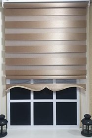 Resim StorBurada Zebra Stor Perde Sütlü Kahverengi ST 035 Kahverengi 60 x 200 