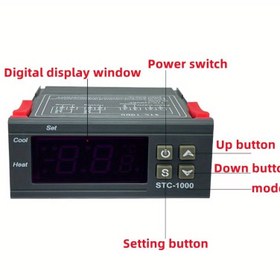Resim Sıcaklık Kontrolü İçin Dijital Termostat, Inkübatörler İçin Uygun, Bir Relay Ve LED Göstergesi ile, Her İkisi İçin 10A Kapasiteli Isıtma Ve Soğutma İçin, STC-1000 Modelleri ile Uyumlu, ve DIY Projeleri İçin 12V, 24V, veya AC 110V-220V ile Çalışır. 