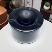 Resim PİNHAN MASA KÜLLÜK - Paslanmaz Çelik Kapaklı Kokusuz Küllük - Plastiksiz Paslanmaz Çelik-Siyah 8 cm x 7cm 