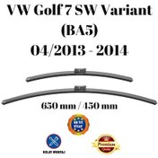 Resim Vw Golf 7 Variant Sw Station Wagon Ba5 2013 2014 Uyumlu Ön Cam Muz Tipi Silecek Süpürgesi Seti 650/450mm Silbak 