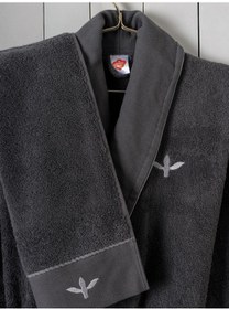 Resim Cotton Box Folk Art Aile Bornoz Seti Dalila Tarçın-antrasit Diğer 