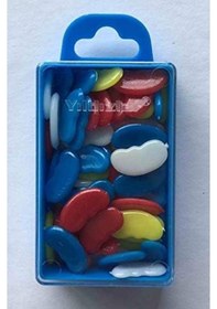 Resim Yıldızlar Sayı Fasulyesi Plastik Kutuda Karısık Renk 17 