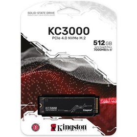 Resim Kingston Kc3000 512gb Pcıe 4.0 X4 M.2 22x80 Nvme 7000-3900 Ssd Skc3000s/512g 
