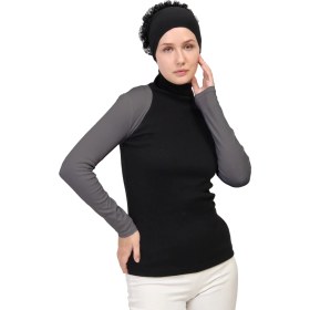 Resim Manolyaşal İslamic Hijab Uzun Kollu Tesettür Bolero 
