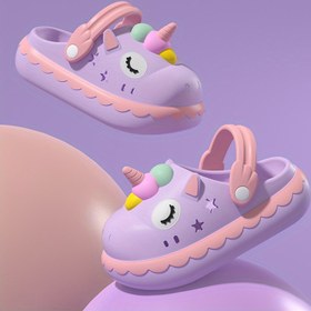 Resim Kızlar İçin Sevimli Unicorn Prenses Karikatür Terlikler - Açık Mavi EVA Kayma İç Ayakkabılar, Oynak Tasarım, Sıkılmayan Uyum, Gençlerin Eğlencesi ve Rahatlığı İçin Mükemmel, Kızlar İçin Unicorn Şeyleri 