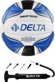 Resim Delta Rivo Dikişli 5 Numara Voleybol Topu + Top Pompası 
