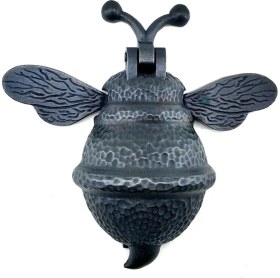 Resim Antika Tarz Dekoratif Pirinç Arı Kapı Tokmağı, Taktak - Büyük, 163X150MM, Oksit 