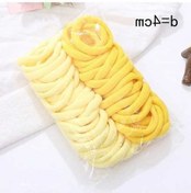 Resim Fastbuy 20/100 Adet Renkli Naylon Saç Lastiği - Kız Çocuk At Kuyruğu Bağlama Lastiği Koyu Haki Koyu Haki 