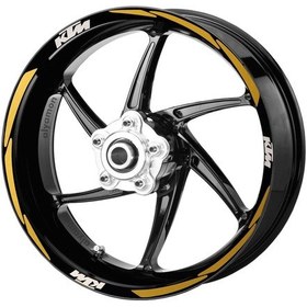 Resim Deeb Ktm Jant Şeridi Reflektif Sarı Beyaz Model S N11.72740 