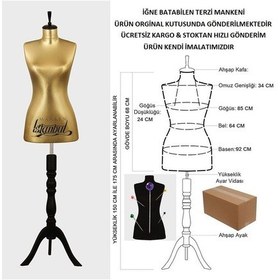 Resim Videolu Ürün-36 Beden Iğne Batabilen Terzi Mankeni Prova Mankeni 527201080 