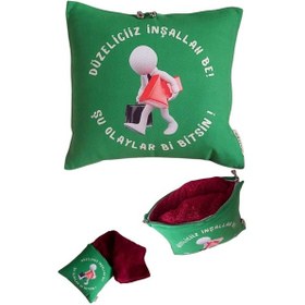 Resim Düzeleceğiz Inşallah Be Baskılı Wellsoft Diz Battaniyeli Opsiyon (522767941) 