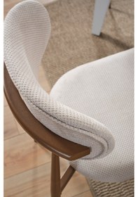 Resim Evdemo Polo Metal Tekli Mutfak Yemek Masası Sandalyesi Krem Krem 