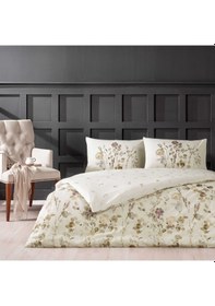 Resim Taç Nina Ranforce Çift Kişilik Nevresim Takımı Bej 000000001000049277 Bej 