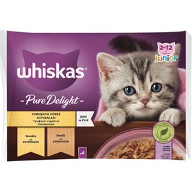 Resim Whiskas Yavru Güveç Klasik Poşet Yaş Kedi Maması 4X85 G 