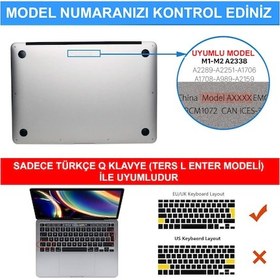 Resim NovStrap Macbook Uyumlu Pro Uyumlu M1 M2 13" A2289 A2251 A1706 A1708 A1989 A2159 A2338 Kılıf Cream Kapak 