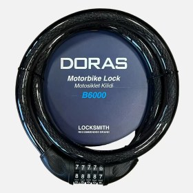 Resim Doras Kilit Bisiklet Kilidi Şifreli B3120 