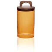 Resim Akasya Kulplu Cam Kavanoz Amber 1000 Ml The Mia
