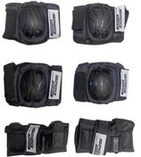 Resim SARİSSA BİSİKLET Forte Gt NBYC 971 Speq Yetişkin Bisiklet Dizlik Dirseklik Koruma Seti S Beden Siyah 