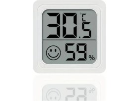Resim Kompakt Dijital Higrometre & Termometre - Iç/dış Mekan Sıcaklık ve Nem Ölçer 