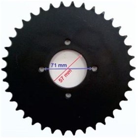 Resim Atv Atv Arka Dişli 520-38T Iç 58X4 Delikli Ind Öm 