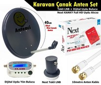 Resim Antenci 40 CM Karavan Çanak Anten Seti - Next HD Uydu Alıcısı - Dijital Uydu Bulucu Antenci