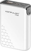 Resim Coverzone Konfulon Mini Powerbank 10000mAh 22.5W ve PD20W Type-C Input ve Output iPhone 11 12 13 14 15 Uyumlu Powerbank Beyaz Renk Güç Bankası A6Q (Beyaz - A6Q) 