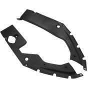 Resim 2016-2019 Honda Civic 10. Nesil İçin Abs Plastik Motor Kaputu Yan Panel Kapağı - Siyah Mat Takım 