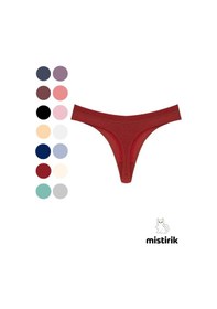 Resim Mistirik Paulo Model Fitilli Esnek Kumaş String Tanga Bordo Renk Bordo 
