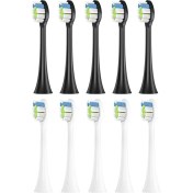 Resim Philips HX6064 HX6930 Hx3/hx6/hx8/hx9/r Serisi Elektrikli Süpürge Yumuşak Dupont Kıl A Için 10 Adet Yedek Diş Fırçası Başlığı (Yurt Dışından) 