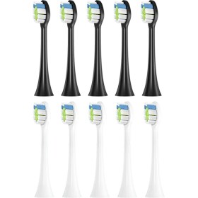 Resim Philips HX6064 HX6930 Hx3/hx6/hx8/hx9/r Serisi Elektrikli Süpürge Yumuşak Dupont Kıl A Için 10 Adet Yedek Diş Fırçası Başlığı (Yurt Dışından) 