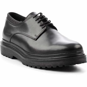 Resim Bambi Siyah Leather Erkek Oxford Ayakkabı E01600272903 