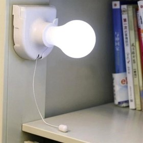 Resim Pratik Pilli Aç Kapa İpli Çek Yak Taşınabilir Led Ampül Lamba 