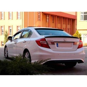 Resim Honda Civic Fb7 Anatomik Spoiler Boyalı Pianoblack 2012-2016 